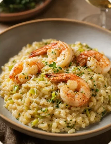 Risoto de camar&atilde;o